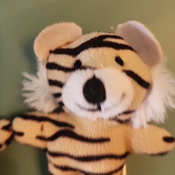 2 Mini Plush Leopard and Tiger Bears Stuffed Animals Toys 4 Inches Tall - Picture 4 of 9